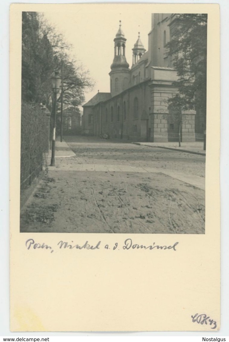 Fotokarte Poznań / Posen 1943 "Winkel Auf Der Dominsel". - Pologne