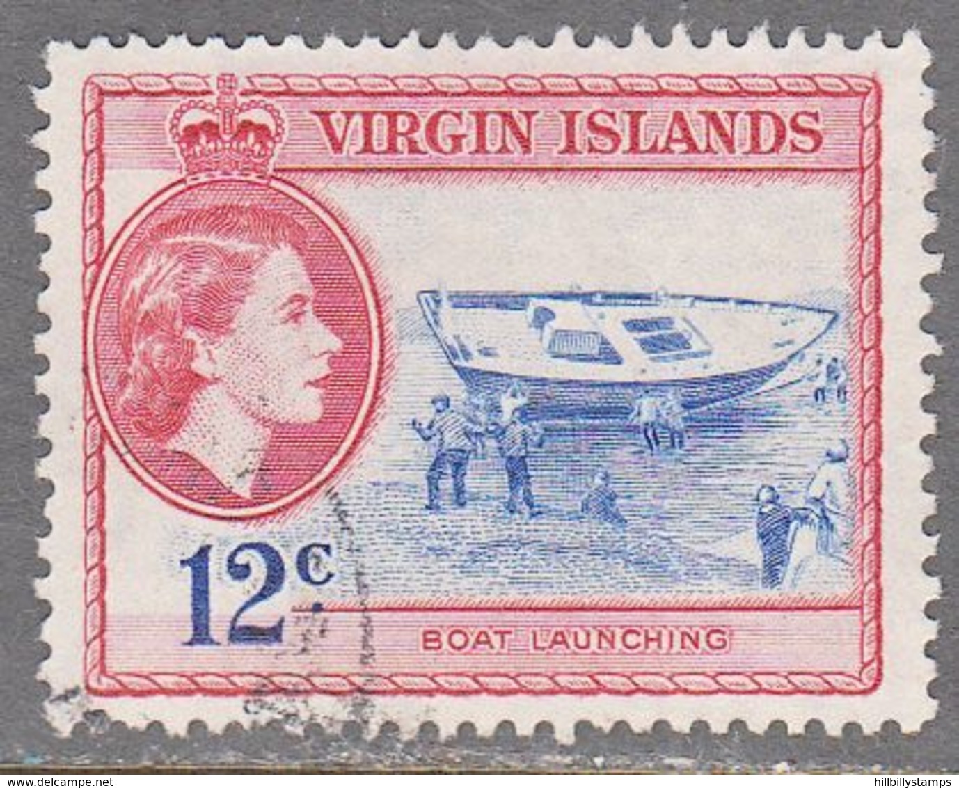 VIRGIN ISLANDS    SCOTT NO 122    USED     YEAR  1956 - Andere & Zonder Classificatie