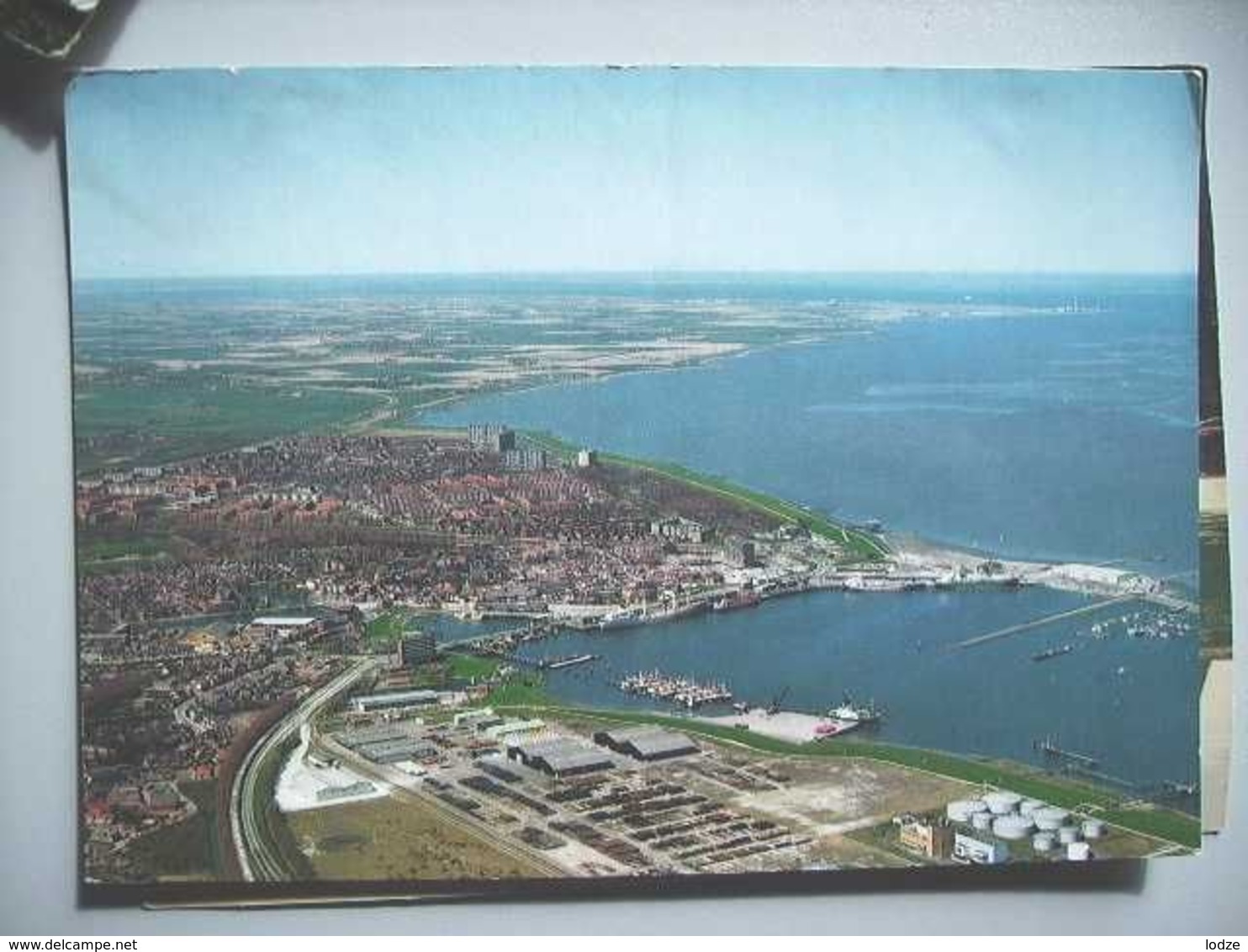 Nederland Holland Pays Bas Delfzijl Panorama Van Haven En Stad Lees. - Delfzijl