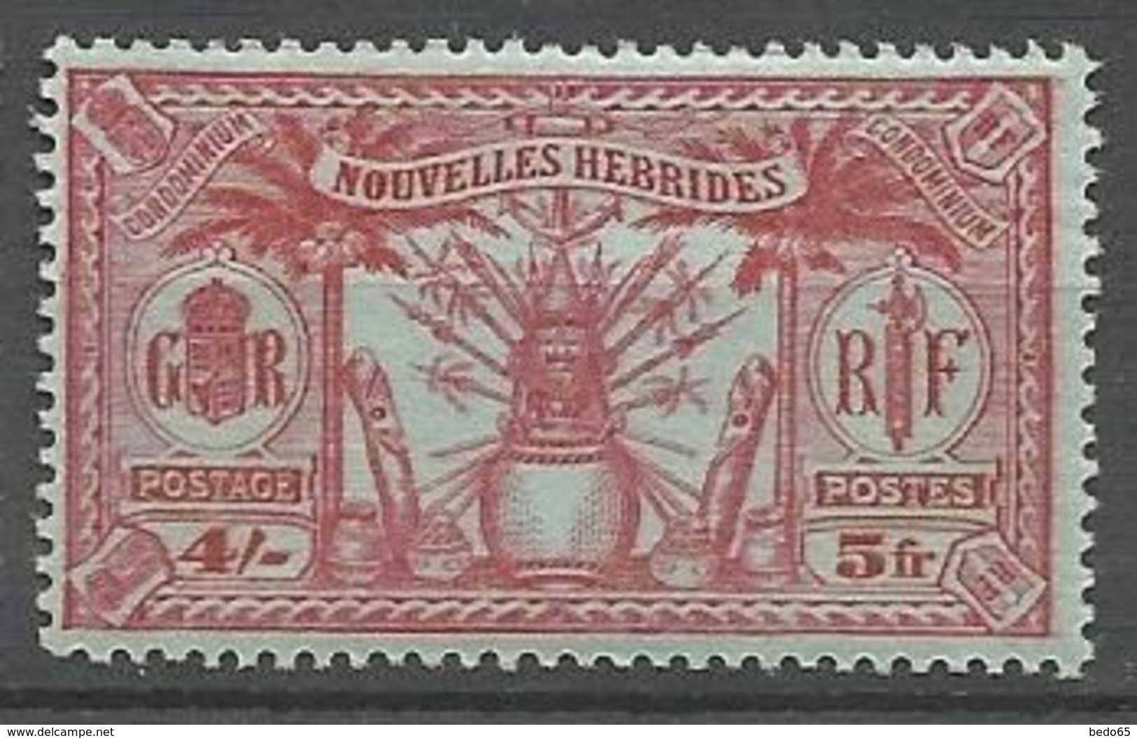 NOUVELLES-HEBRIDES N° 90 NEUF** LUXE SANS CHARNIERE   / MNH - Unused Stamps