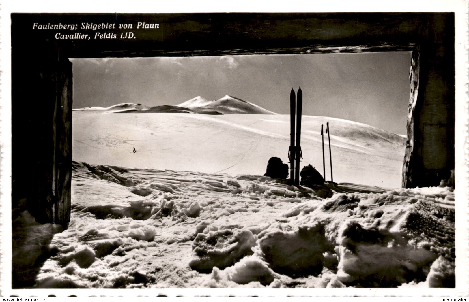 Faulenberg: Skigebiet Von Plaun Cavallier, Feldis I. D. (18920) * 6. 2. 1947 - Feldis/Veulden