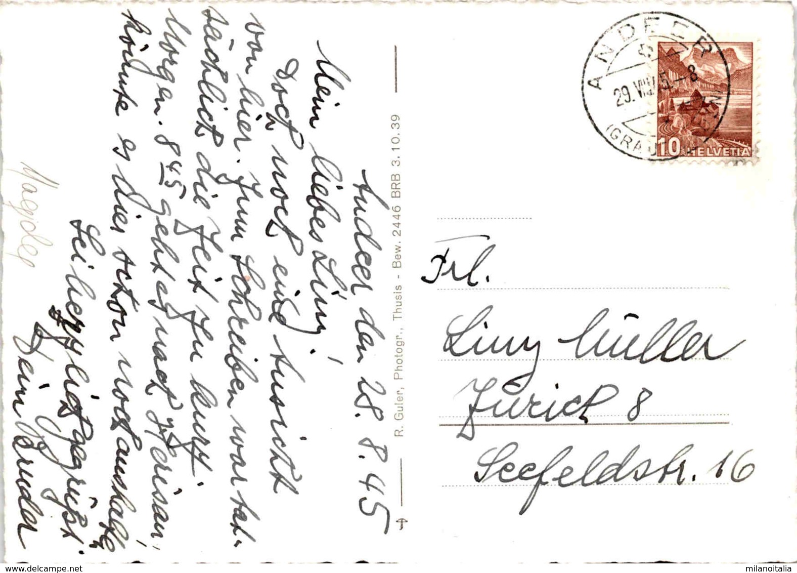 Andeer Mit Schamserberg (314) * 29. 8. 1945 - Andeer