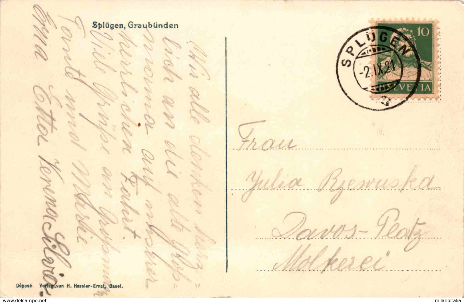 Splügen, Graubünden * 2. 9. 1921 - Splügen