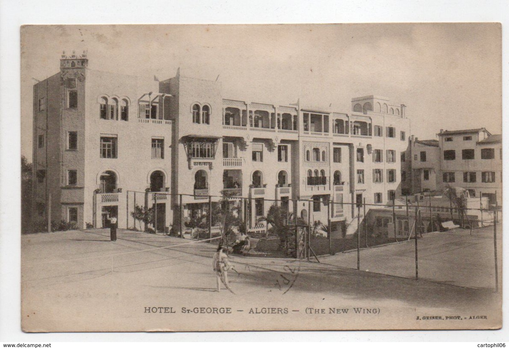 - CPA ALGIERS (Alger / Algérie) - Hôtel ST-GEORGE 1916 - Photo J. Geiser - - Algiers