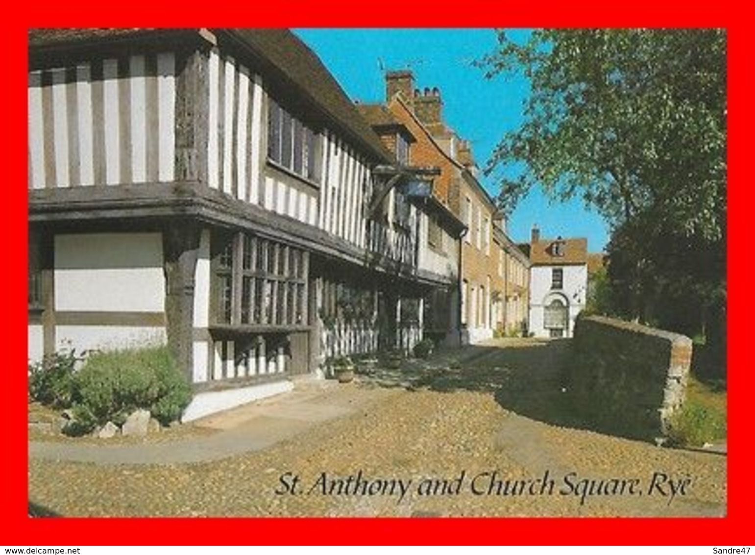 3 CPSM/gf  RYE (Angleterre)  St. Anthony And Church Square / The Strand Quay / Mermaid..*4105 - Rye