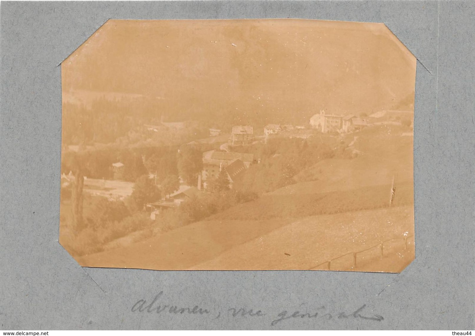 SUISSE  -  Cliché Albuminé En 1904  -  ALVANEU  -  Vue Générale  -  Voir Description - Alvaneu