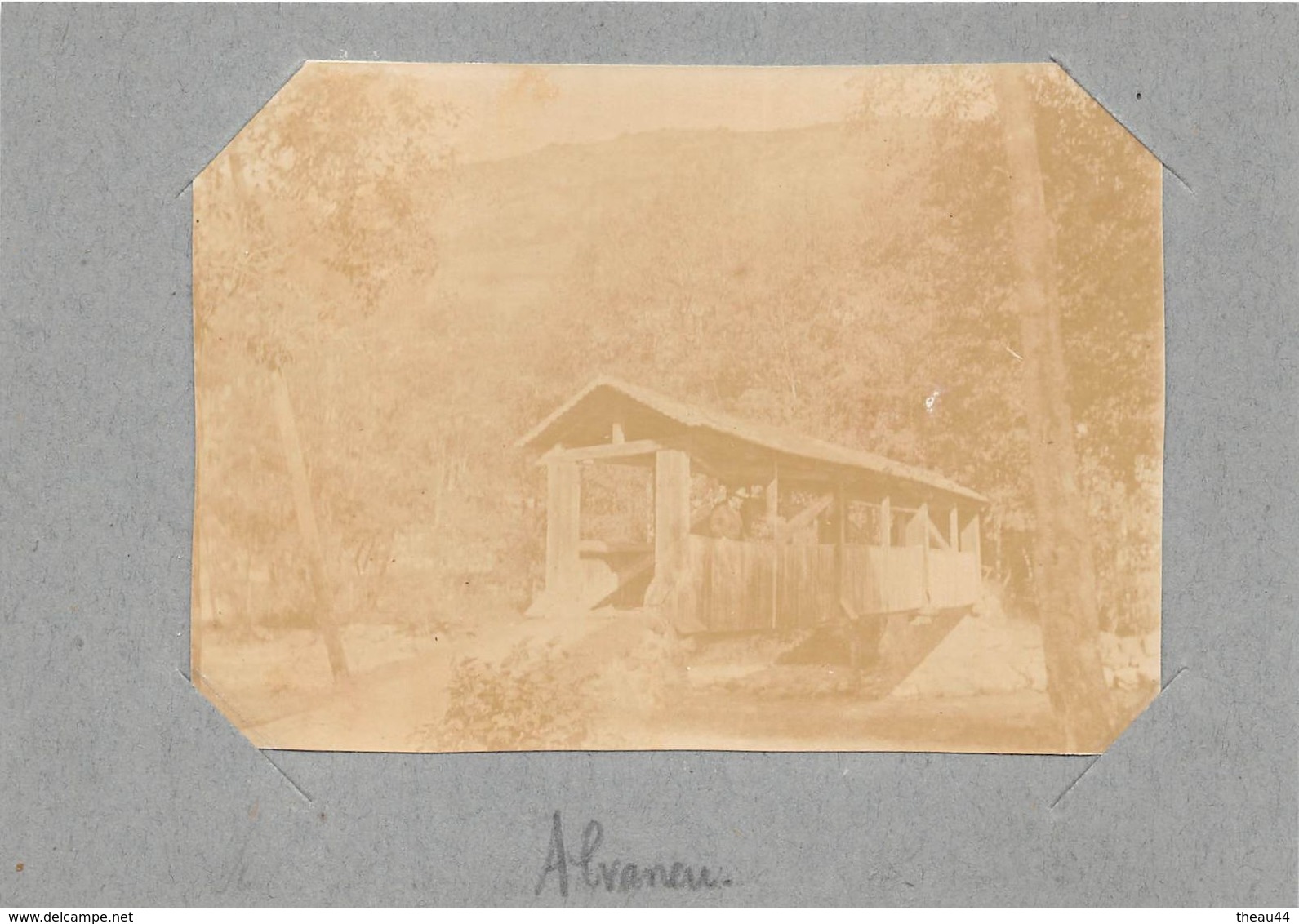 SUISSE  -  Cliché Albuminé En 1904  -  ALVANEU  -  Pont Couvert   -  Voir Description - Alvaneu
