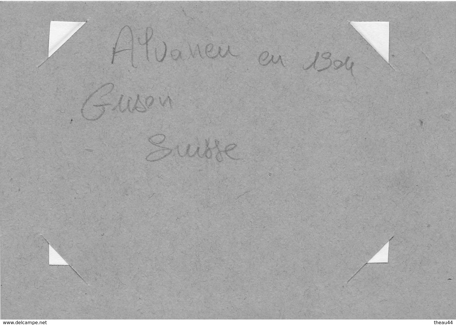 SUISSE  -  Cliché Albuminé En 1904  -  ALVANEU  -  Pont Couvert   -  Voir Description - Alvaneu