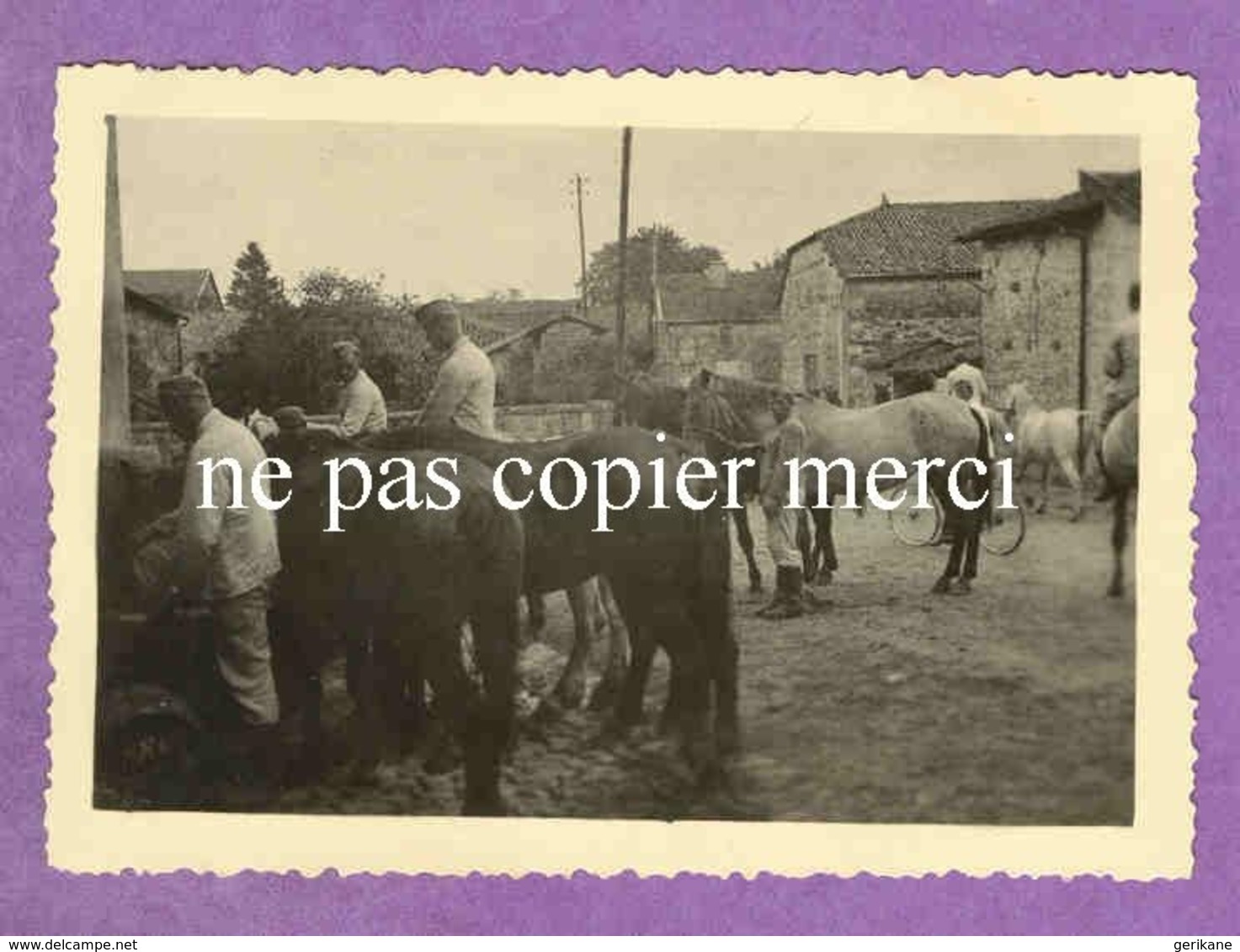 MAIZIERES LES JOINVILLE - Fontaine Abreuvoir De La Rue Du Haut Pré - Soldats Allemands Et Chevaux - TRES RARE - Other & Unclassified