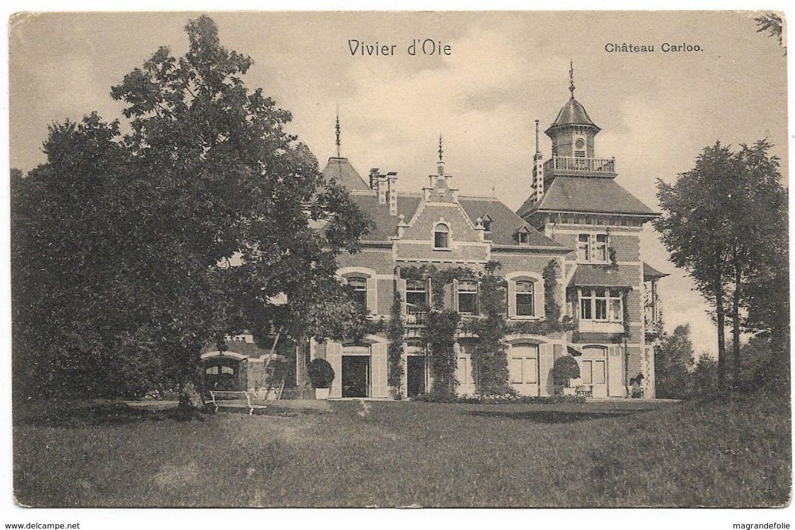 CPA PK  UCCLE  VIVIER D'OIE  CHATEAU CARLOO - Andere & Zonder Classificatie