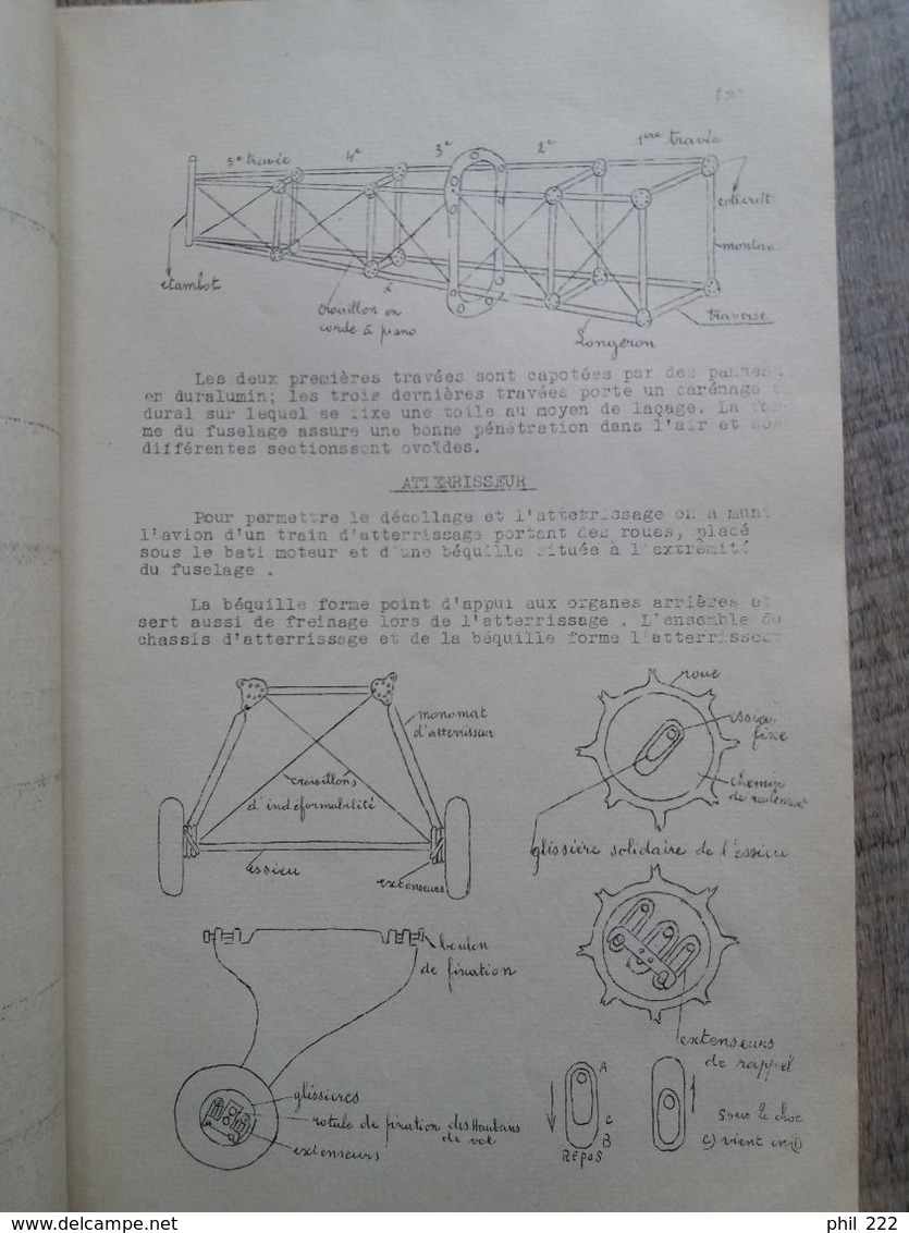 Notice  - Cours Breguet XIX - 19 A 2 Aéro Club De L'Ouest 1934 - Aviation