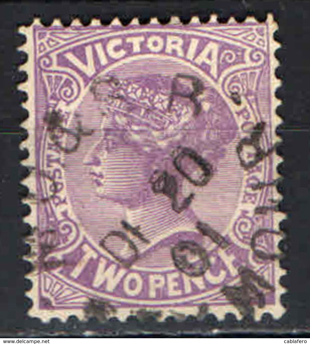 VICTORIA - 1901 - EFFIGIE DELLA REGINA VITTORIA - TWO PENCE - USATO - Oblitérés