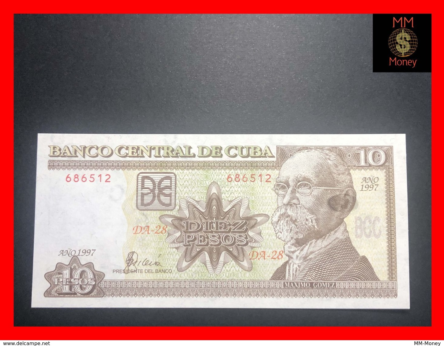 CUBA  10 Pesos  1997  P. 117  UNC - Cuba