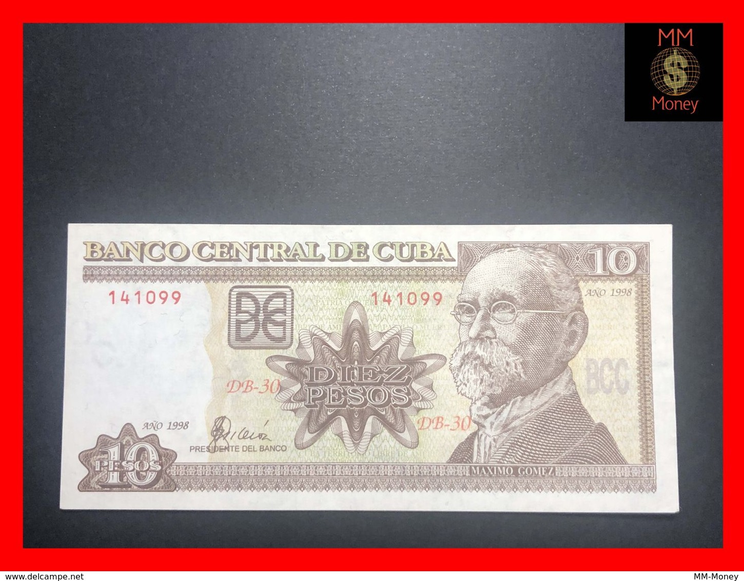 CUBA  10 Pesos  1998  P. 117  AU \ UNC - Cuba