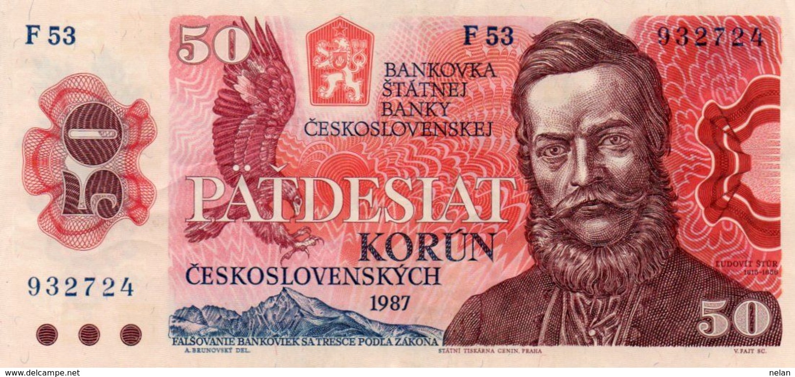 CZECHOSLOVAKIA 50 KORUN 1987  P-96 CIRC XF++ - Tschechoslowakei