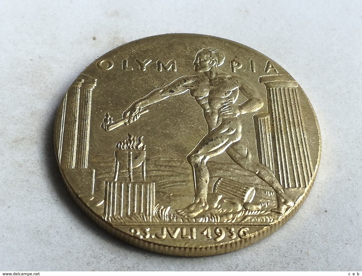 RÉPLICA Medalla 1936. Juegos Olímpicos De Verano. Berlín. Alemania. Pre II Guerra Mundial - Duitsland