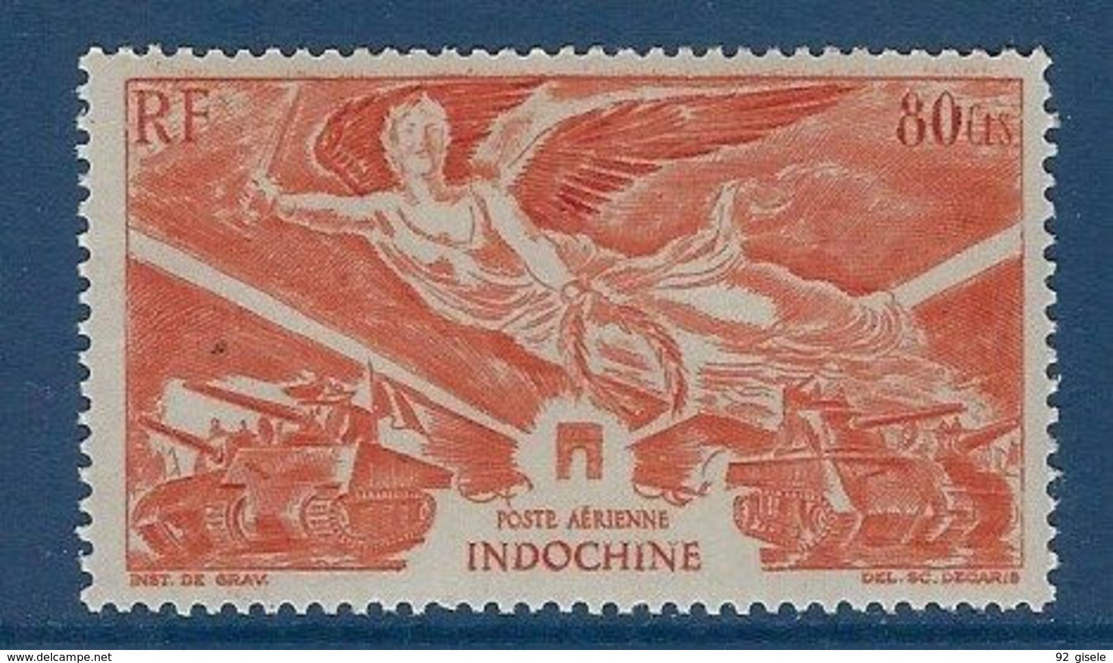 Indochine Aerien YT 39 (PA) " Anniversaire De La Victoire " 1946 Neuf** - Airmail