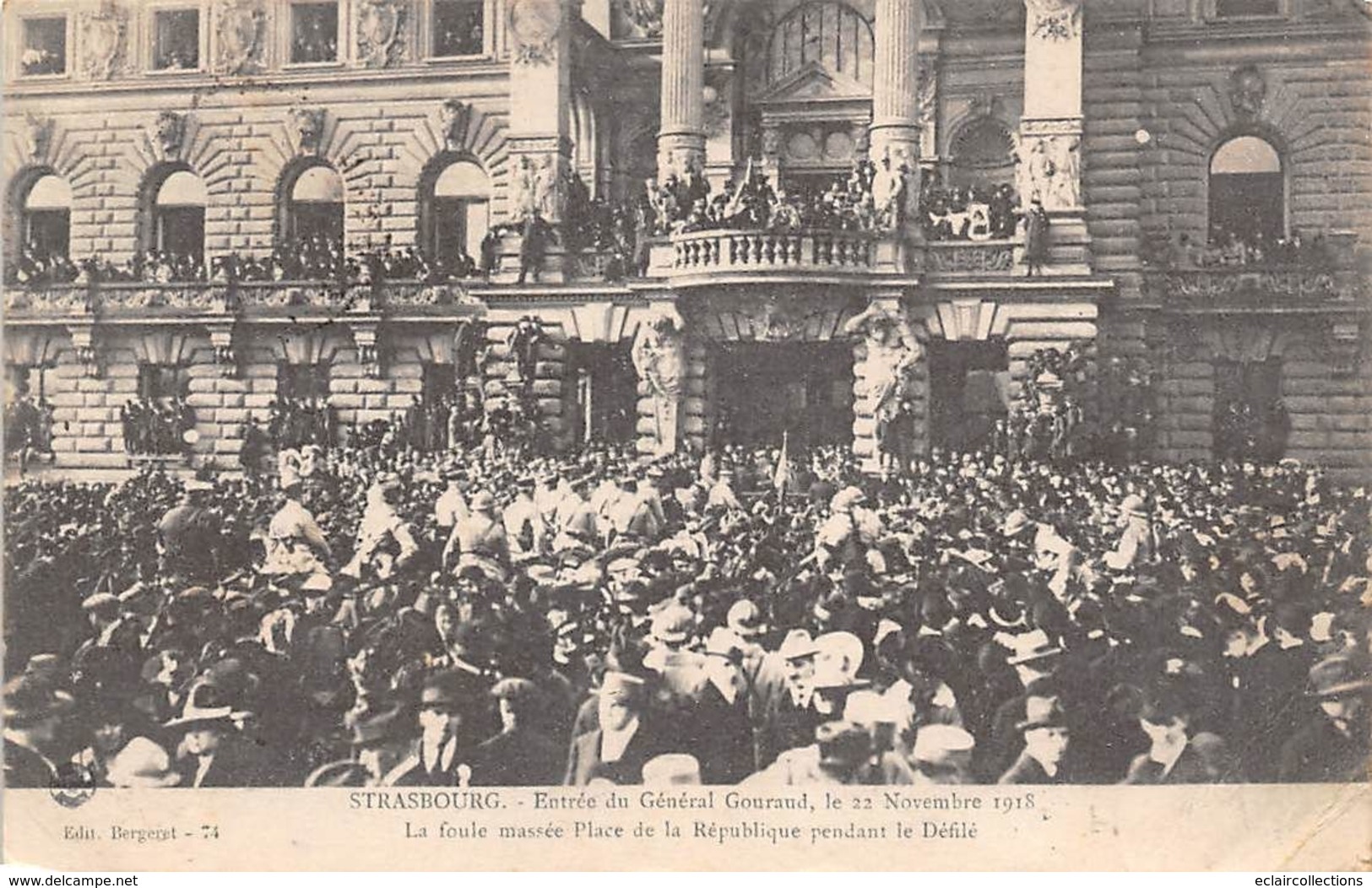 Strasbourg       67        Entrée Du Général Gouraud      Novembre 1918   (voir Scan) - Strasbourg