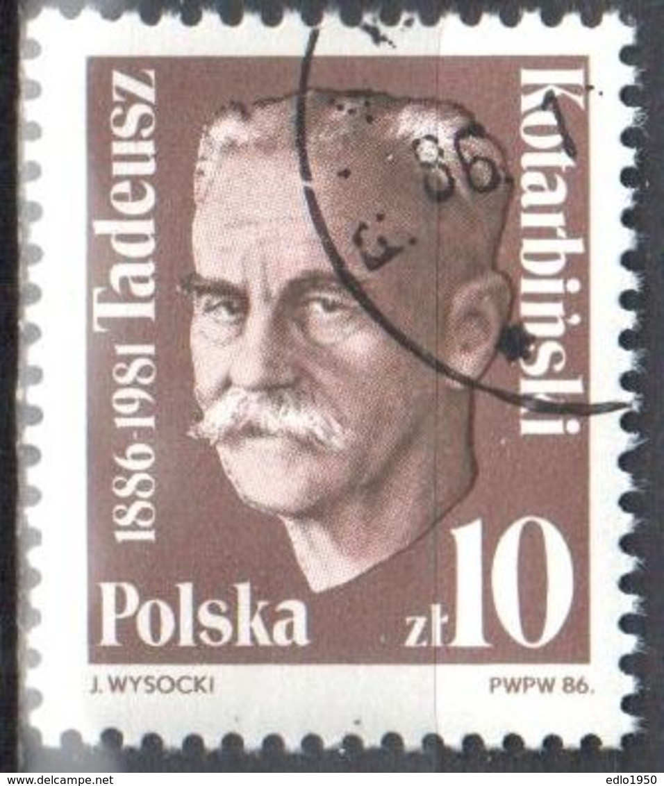 Poland 1986 - Prof. Tadeusz Kotarbinski Mi 3059 - Used - Used Stamps