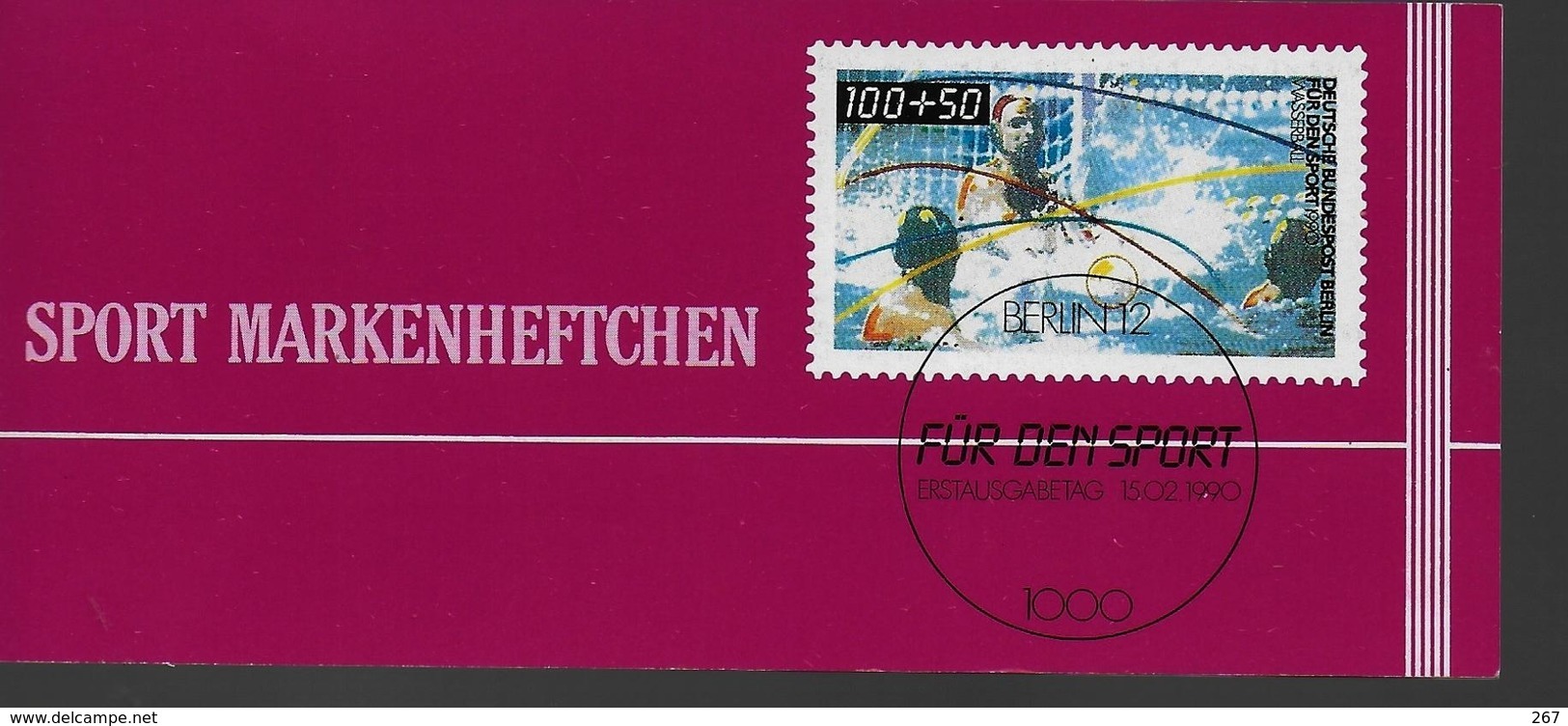 ALLEMAGNE  BERLIN   Carnet  N° 825 * *  1990 Water Polo - Water-Polo