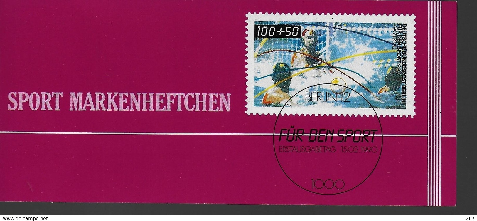 ALLEMAGNE  BERLIN   Carnet  N° 825 * *  1990 Water Polo - Wasserball