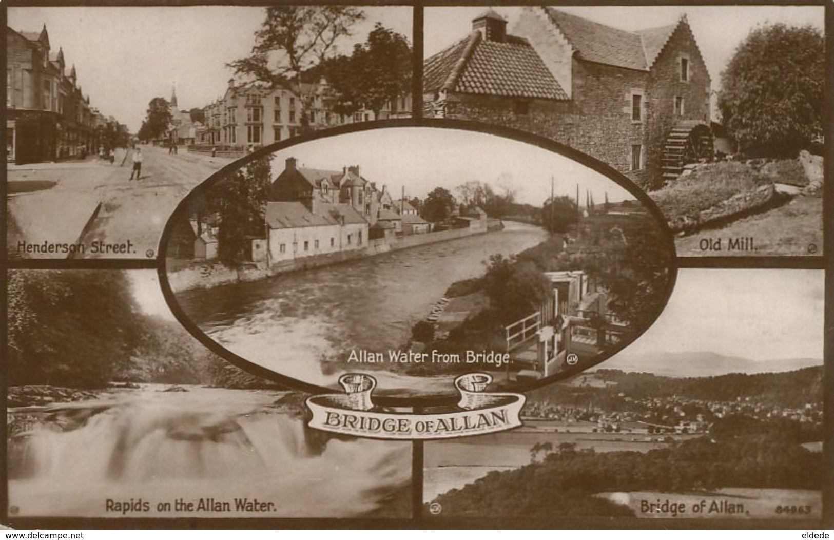 Real Photo Bridge Of Allan . Henderson Street Old Water Mill. Moulin - Stirlingshire