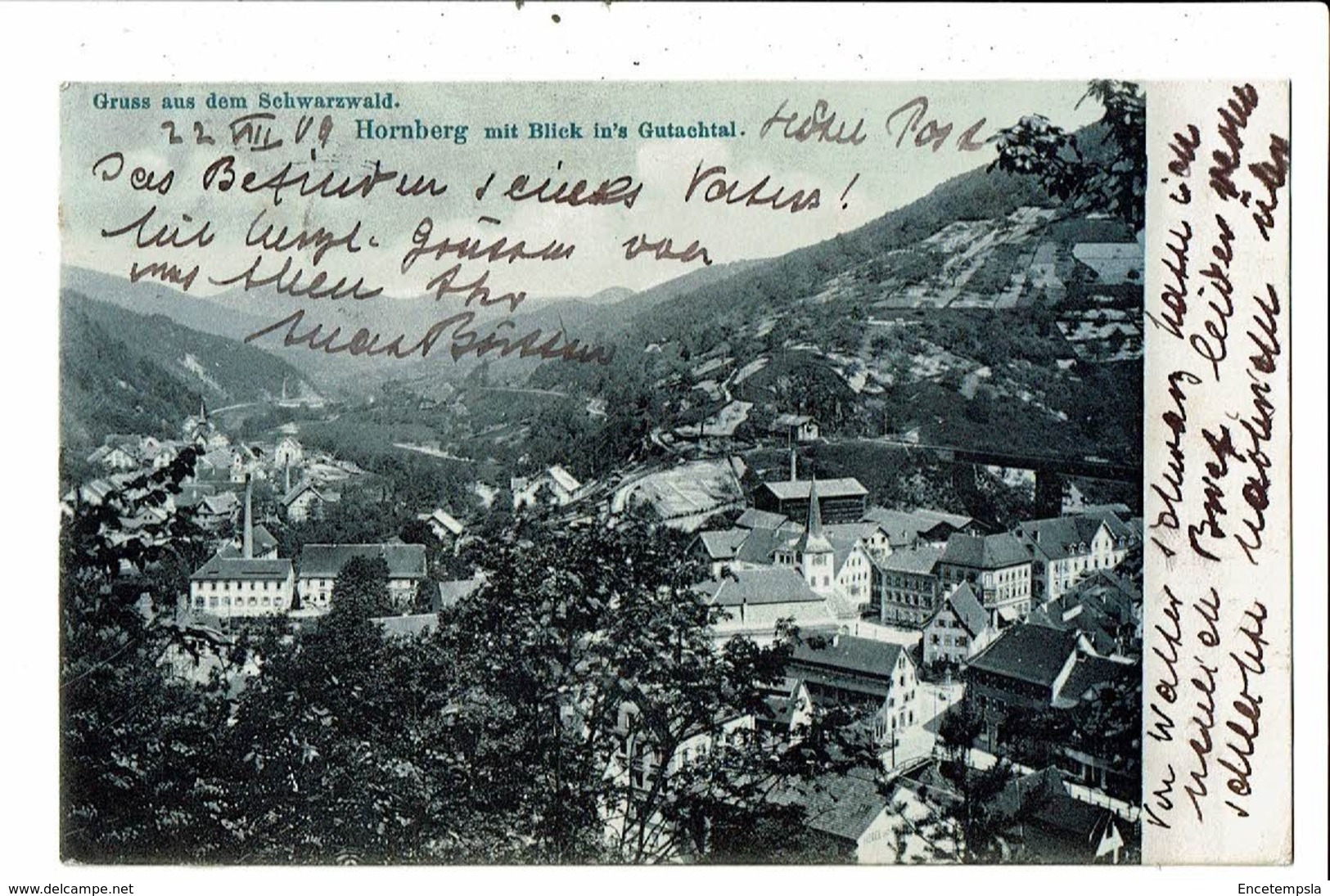 CPA-Carte Postale-Germany-Hornberg Mit Blick In's Gutachtal-1909- VM18280 - Hornberg