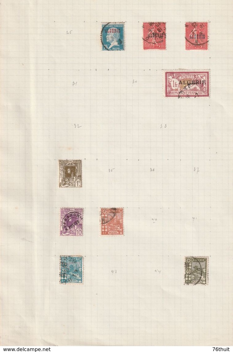 POSTES ALGERIE - RF - Lot De 41 Timbres Oblitérés ( Issus D' Un Classeur Ancien ) - Collezioni & Lotti