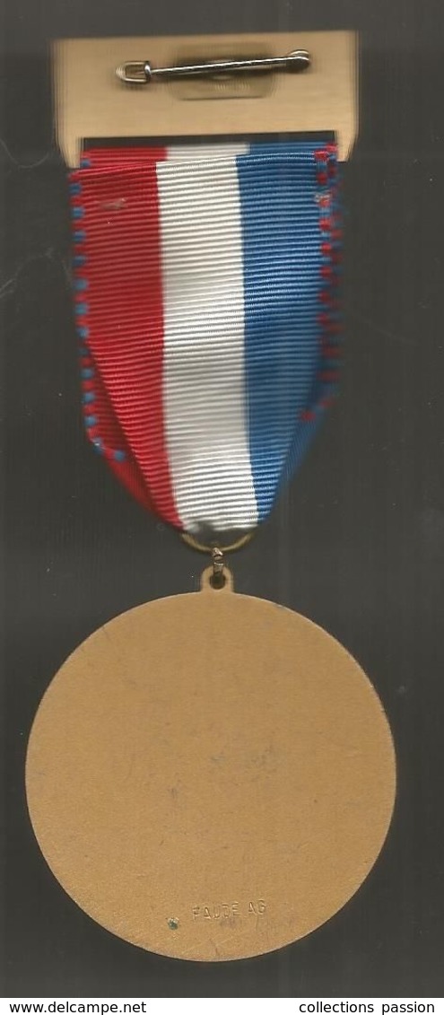 Médaille ,fédération Française De Tir ,12 E Championnat De France De Tir 10 M., Strasbourg , 1989 ,2 Scans , Frais 2.95e - Professionals/Firms