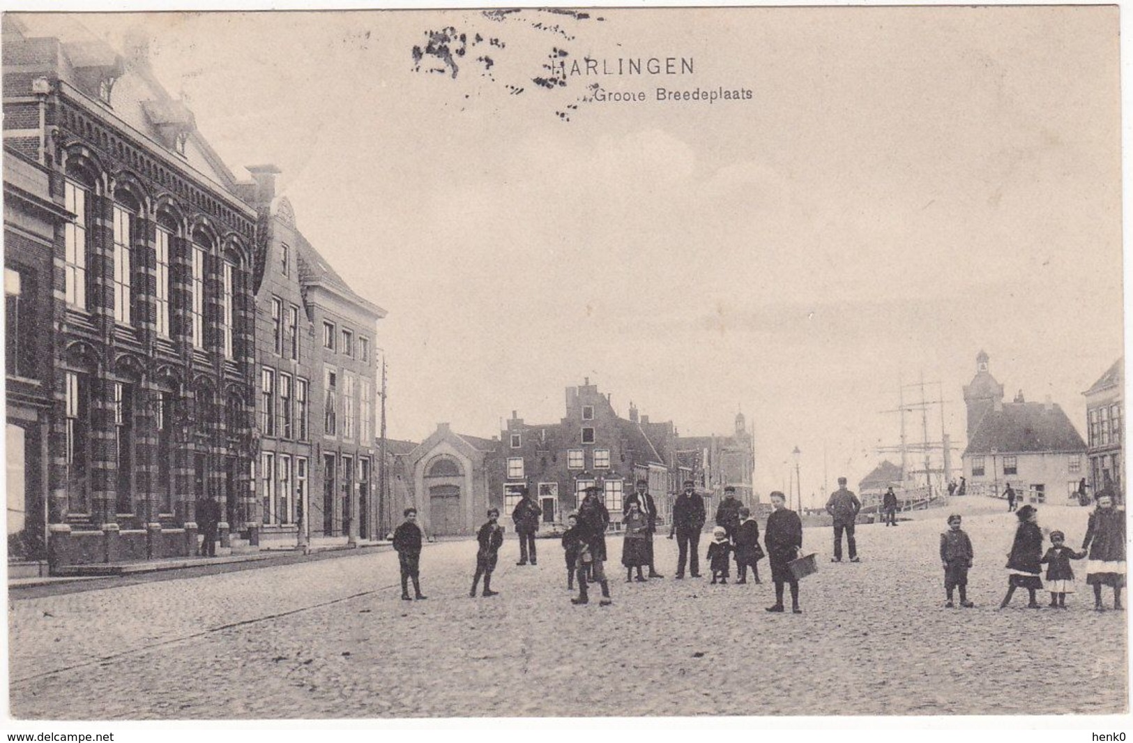 Harlingen Groote Breedeplaats Postkantoor VN1867 - Harlingen