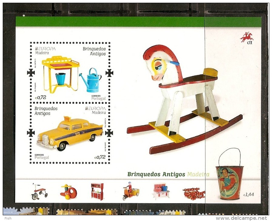 Portugal ** & Europe, Antique Toys 2015 (5) - Unused Stamps