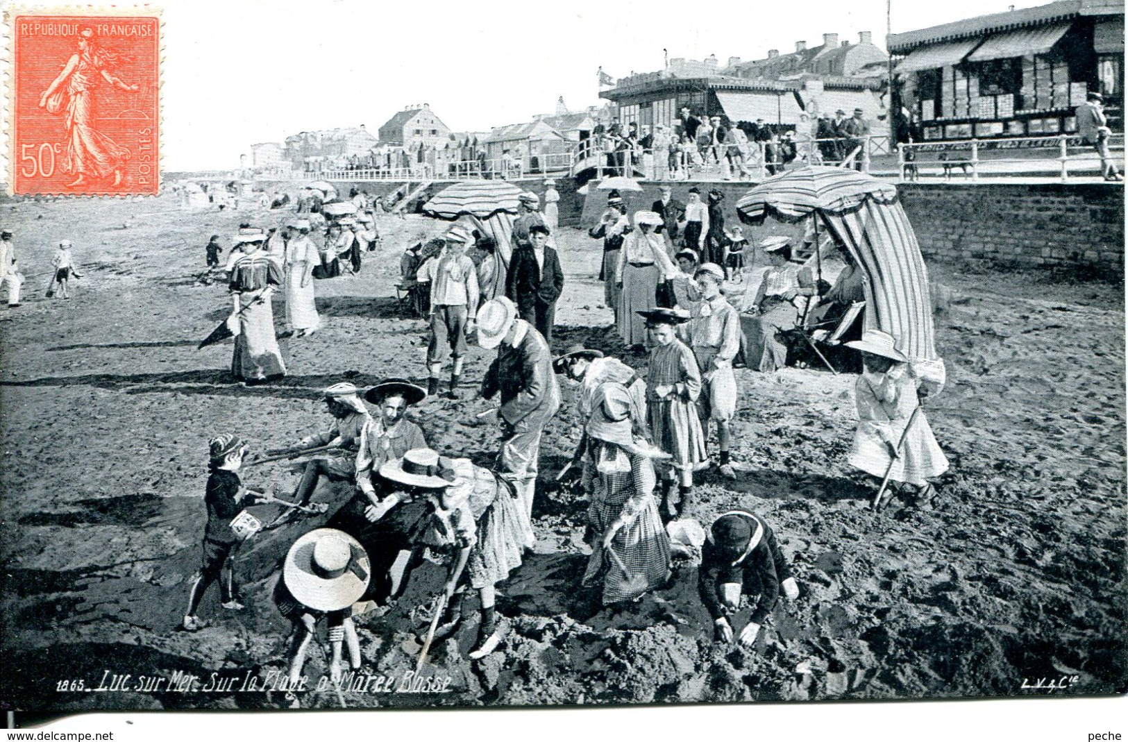 N°1569 R -cpa Luc Sur Mer -sur La Plage à Marée Basse- - Luc Sur Mer