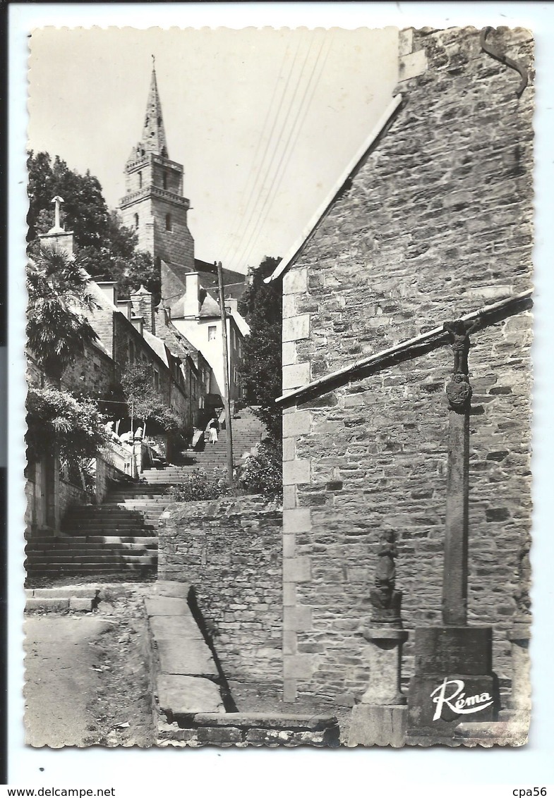 LANNION - Escalier De BRELEVENEZ - Le CALVAIRE - REMA N°1758 (vers 1960)  Directe X - Lannion