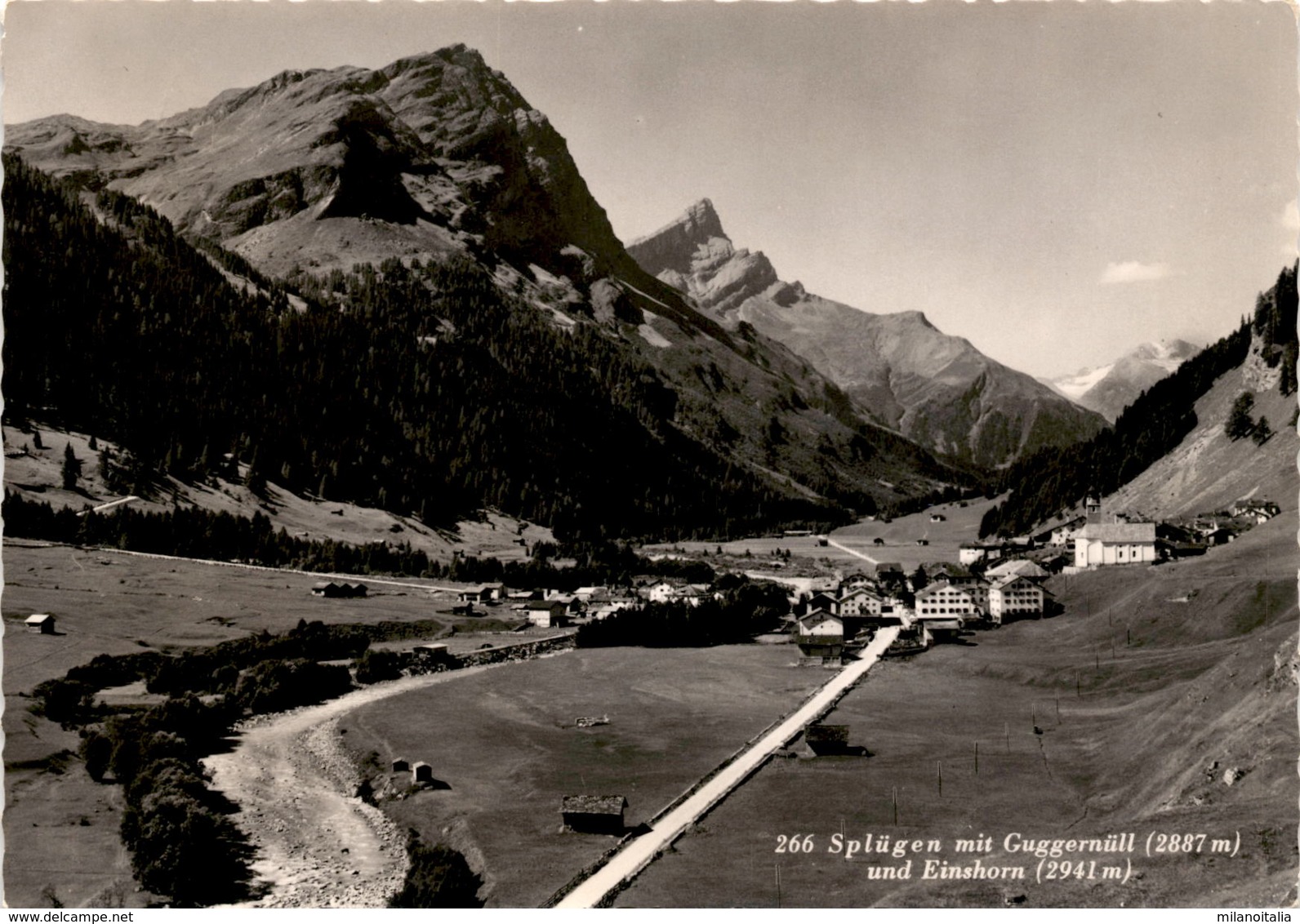 Splügen Mit Guggernüll Und Einshorn (266) * 23. 7. 1953 - Splügen