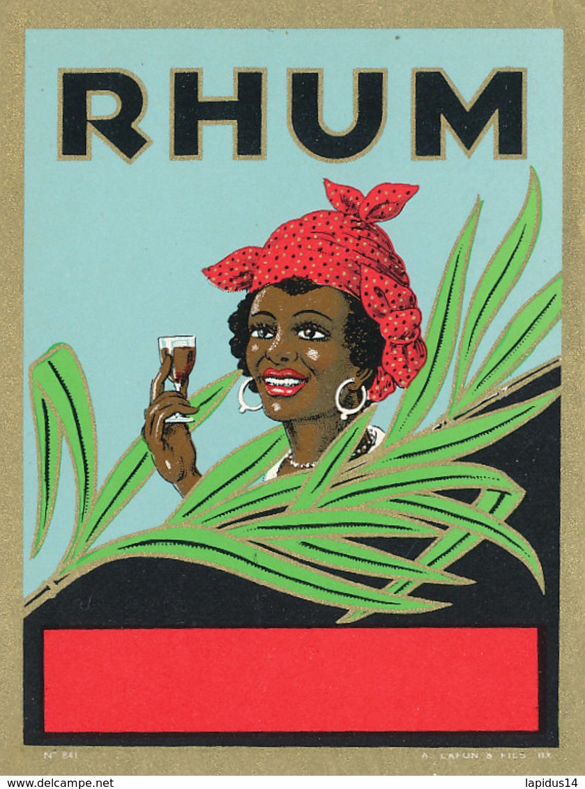 1163 / ETIQUETTE -   RHUM - - Rhum