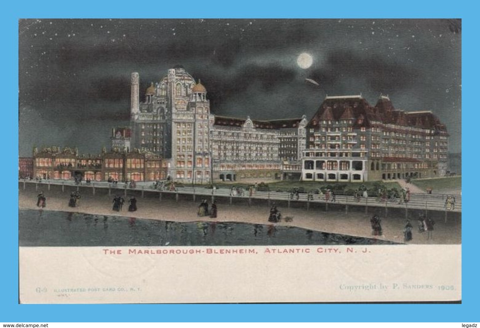 Vintage Postcard - Atlantic City (NJ - New Jersey) - The Marlborough Blenheim - Atlantic City
