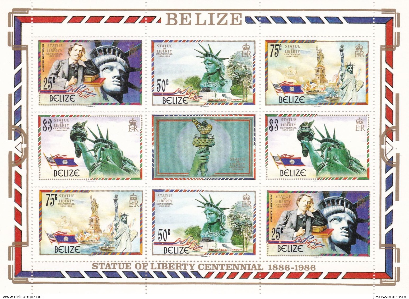 Belice Nº 794 Al 797 En Hoja De 2 Series - Belize (1973-...)