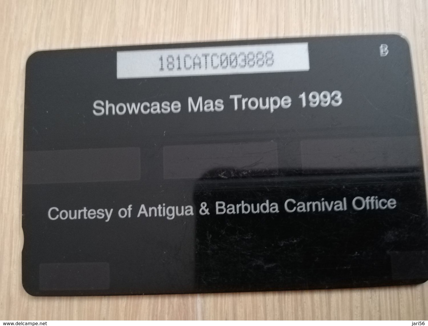 ANTIGUA & BARBUDA $ 10  SHOWCASE MAS TROUPE 1993    ANT-181C  CONTROL NR: 181CATC     NEW C&W LOGO **2584** - Antigua En Barbuda