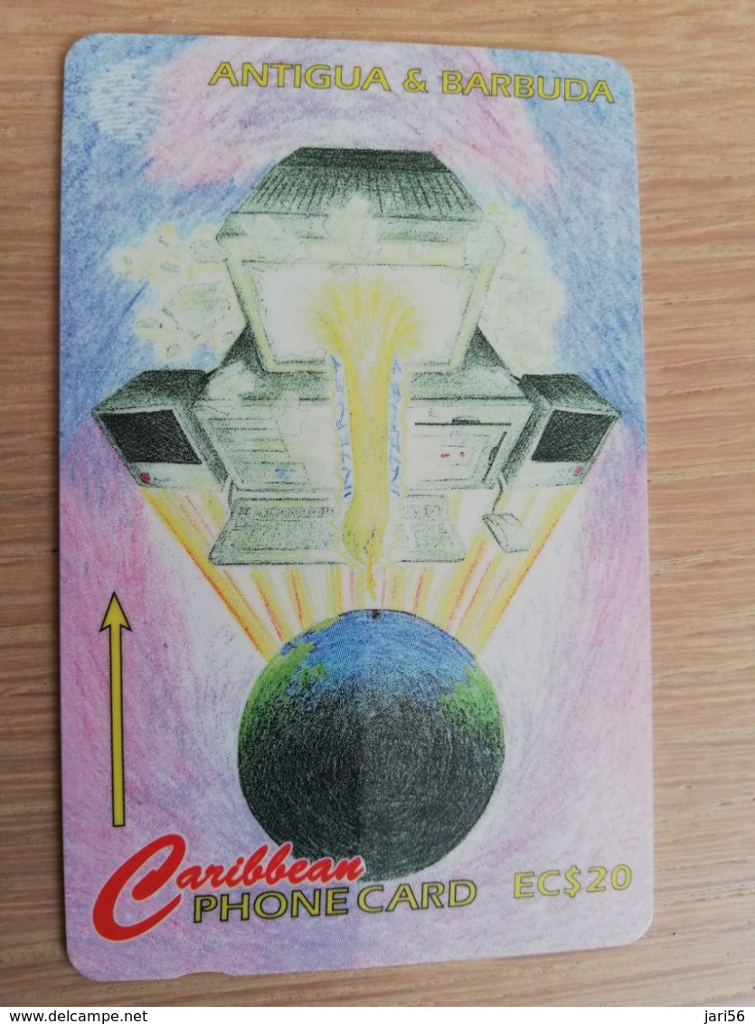 ANTIGUA & BARBUDA $ 20   KEY TO THE  WORLD     ANT-232B  CONTROL NR: 232CATB     NEW C&W LOGO **2596** - Antigua U. Barbuda