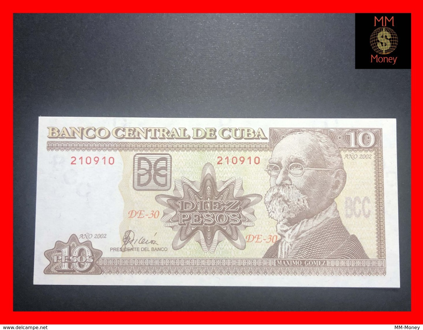 CUBA  10 Pesos  2002  P. 117  UNC - Cuba