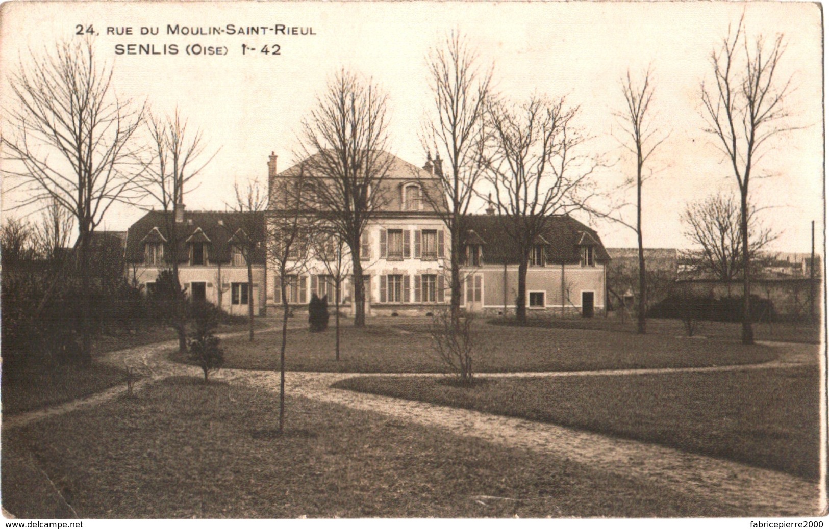 Carte-photo 60 (Oise) Senlis - 24, Rue Du Moulin-Saint-Rieul 1- 42 Très Bon état - Senlis