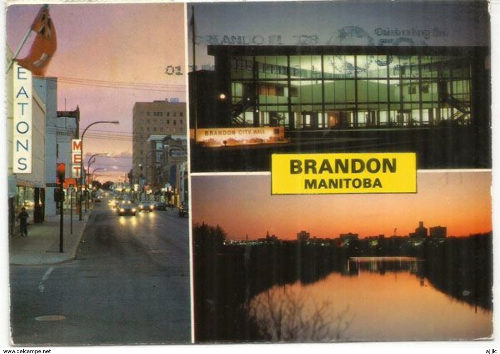 Brandon Postcard,sent To Principality ANDORRA,30th MAY 20,with Local Prevention Label COVID19 / STAY HOME/QUEDA' A CASA - Brandon