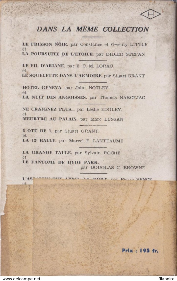 Gerard MONETAY Le Tour Est Joué / Martine VELLUET La Mort De Magloire (1949) - S.E.P.E.