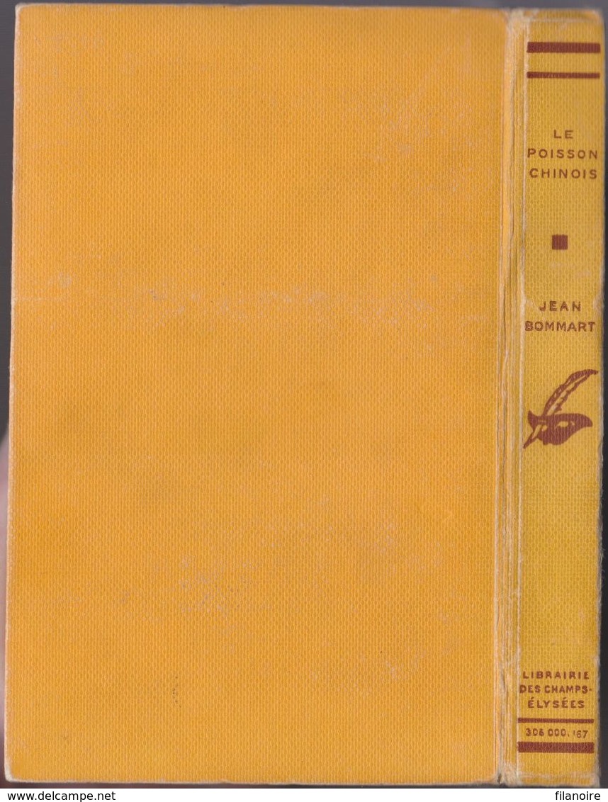 Jean BOMMART Le Poisson Chinois Le Masque N°156 (EO, 1934) Bon Correct, Attention La Jaquette Est Une Mauvaise Photocopi - Le Masque