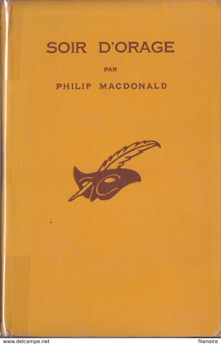 Philip MacDONALD Soir D’orage Le Masque N°142 (EO, 1933) - Le Masque