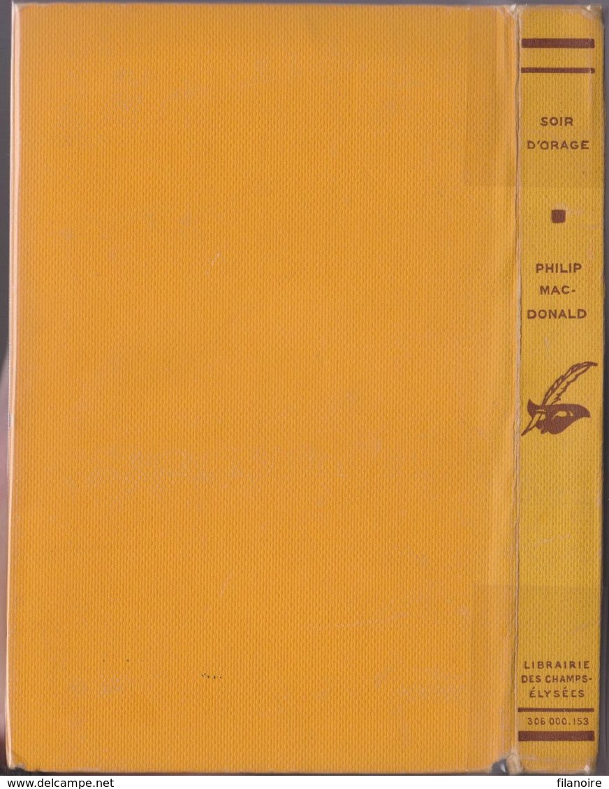 Philip MacDONALD Soir D’orage Le Masque N°142 (EO, 1933) - Le Masque