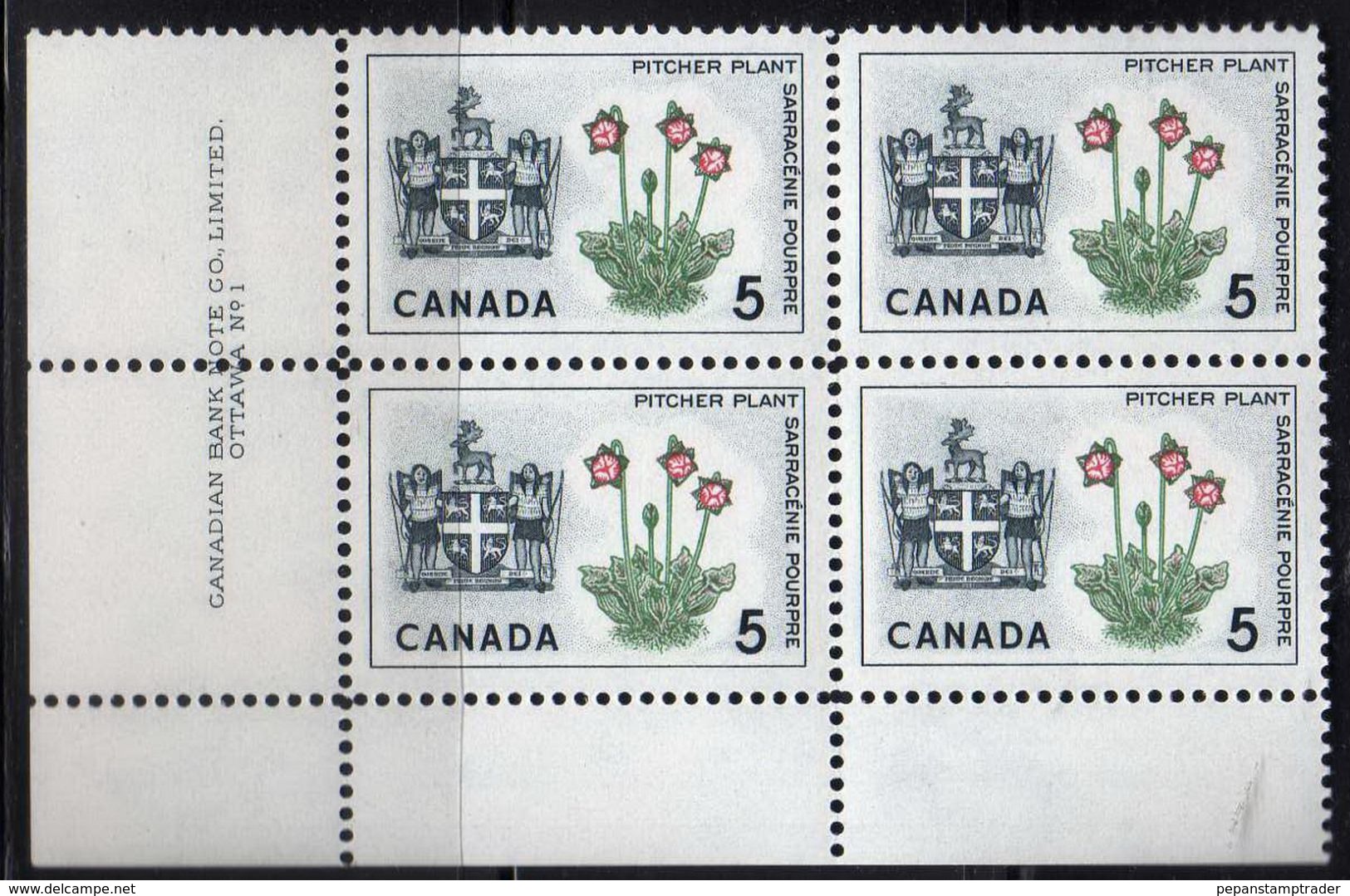 Canada - #427 PB Of 4 - MNH - Plate Number & Inscriptions