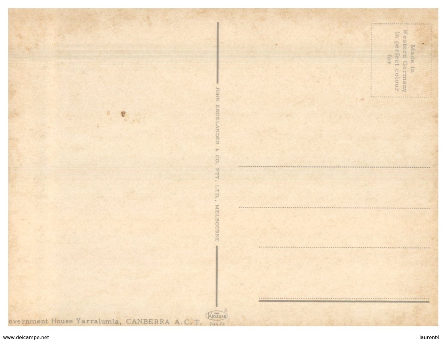 (A 34) Australia - ACT - Government House - Canberra (ACT)