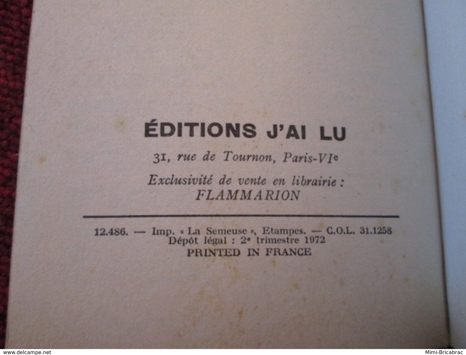 POL2013/1 : ANTHONY MORTON / J'AI LU N°429  / UNE CORDE POUR LE BARON  édition De 1972 - J'ai Lu