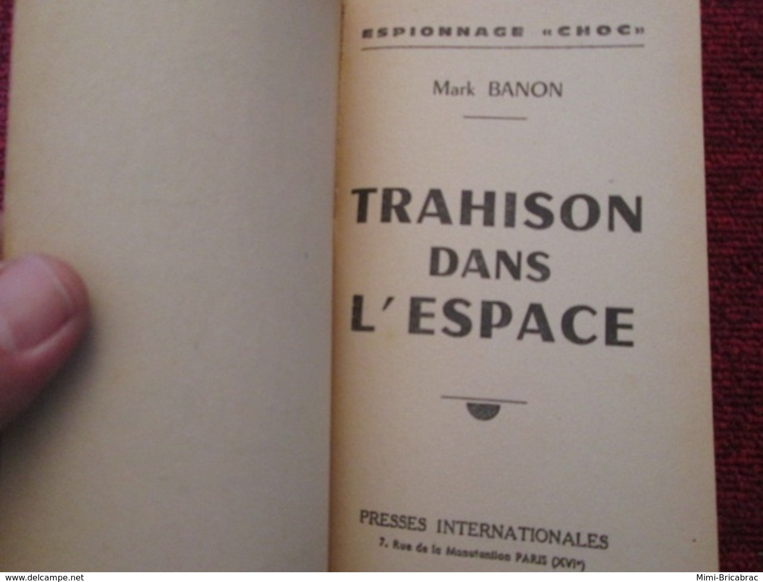 POL2013/1  : ESPIONNAGE PRESSES INTERNATIONALES N°20 / TRAHISON DANS L'ESPACE / 196? EDITION ORIGINALE - Old (before 1960)